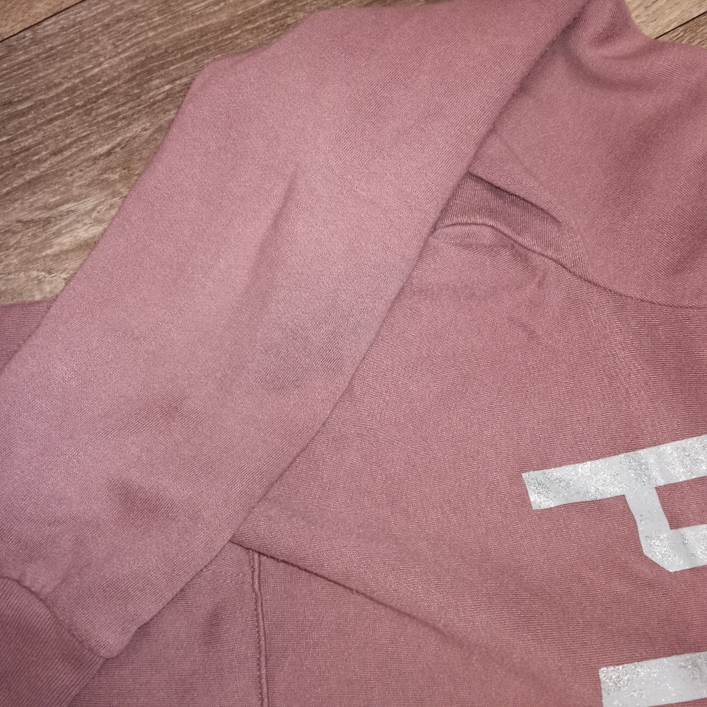 Victoria Secret pink logo sweatshirt size small Sherpa hoodie - Picture 4 of 7